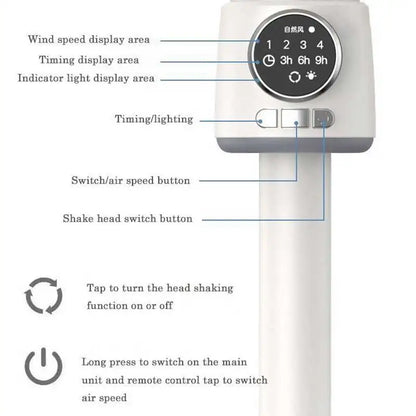 USB Charge-In Use Air Circulation Fan Household Electric Fan Turbine Silent Convection Floor Fan Timing, Operated Mini Fan