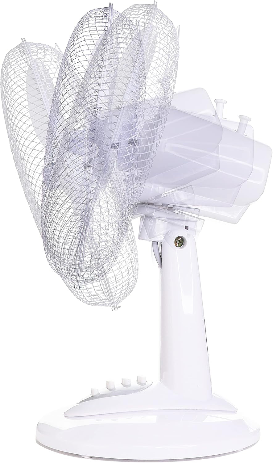 12Inch Table Fan Desk Fan with 3 Speed Oscillating Stand Fan Low Noise Strong Resistant Base