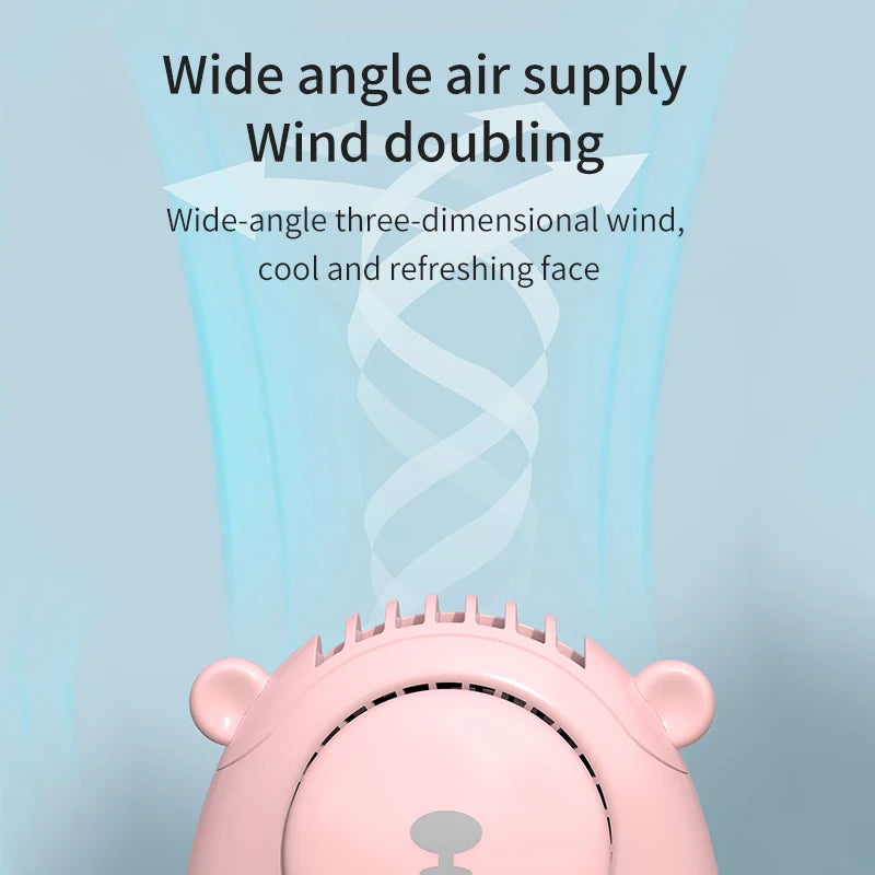 Handheld Summer Portable Fan Rechargeable Personal Fan 3 Speeds Handheld Fan Quiet and Small Fan for Home Camping Outdoor Travel