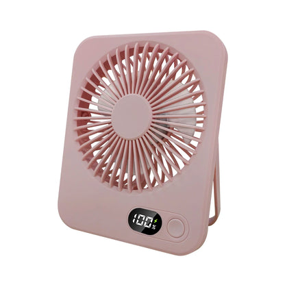 Mini Portable Fan USB Desk Fan Rechargeable Table Fan Wall Mount Hanging Fan 5 Gear Student Desk Fan Office Camping Table Fan