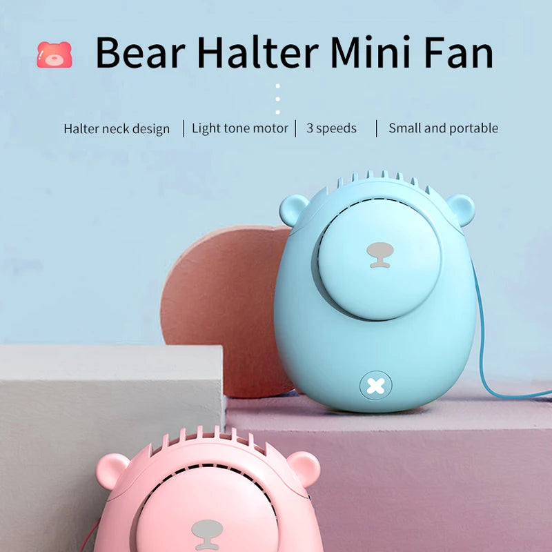 Handheld Summer Portable Fan Rechargeable Personal Fan 3 Speeds Handheld Fan Quiet and Small Fan for Home Camping Outdoor Travel