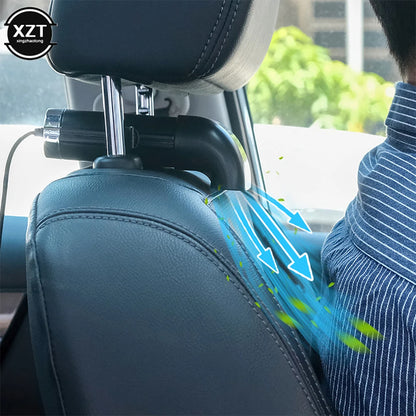 Car Fan Car Seat Back Mini USB Fan Foldable Silent Fan Three Grade Wind Speed Adjustable Car Cooler Fan Car Accessories