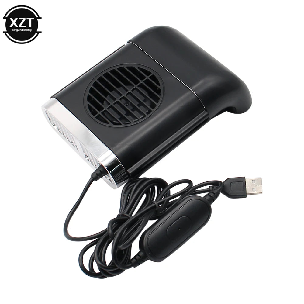 Car Fan Car Seat Back Mini USB Fan Foldable Silent Fan Three Grade Wind Speed Adjustable Car Cooler Fan Car Accessories