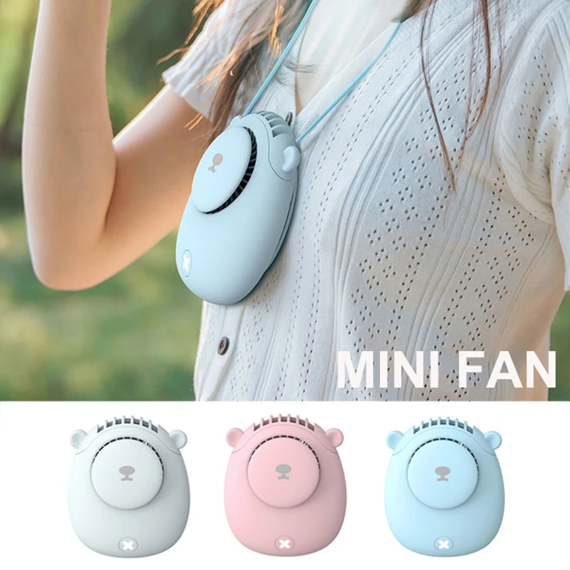 Handheld Summer Portable Fan Rechargeable Personal Fan 3 Speeds Handheld Fan Quiet and Small Fan for Home Camping Outdoor Travel