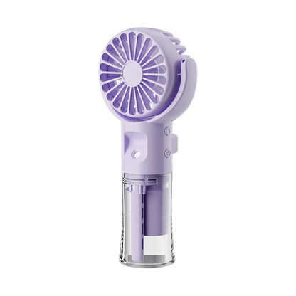 Portable Humidifier Fan Mini Water Mist Fan USB Rechargeable Mini Portable Handheld Fan with Humidifier Small Pocket Hand Fan