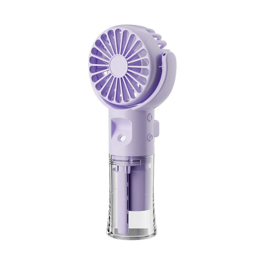 Portable Humidifier Fan Mini Water Mist Fan USB Rechargeable Mini Portable Handheld Fan with Humidifier Small Pocket Hand Fan