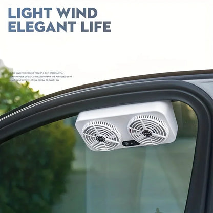 New USB Car Cooling Fan Car Exhaust Fan Window Fan Cooling Radiator Energy Saving Car Cooler Fan Ventilator Deodorization