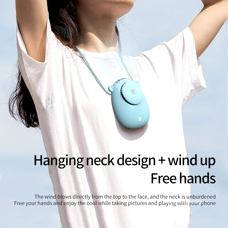Handheld Summer Portable Fan Rechargeable Personal Fan 3 Speeds Handheld Fan Quiet and Small Fan for Home Camping Outdoor Travel
