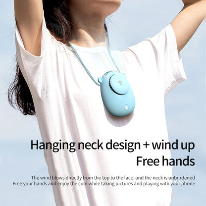 Handheld Summer Portable Fan Rechargeable Personal Fan 3 Speeds Handheld Fan Quiet and Small Fan for Home Camping Outdoor Travel