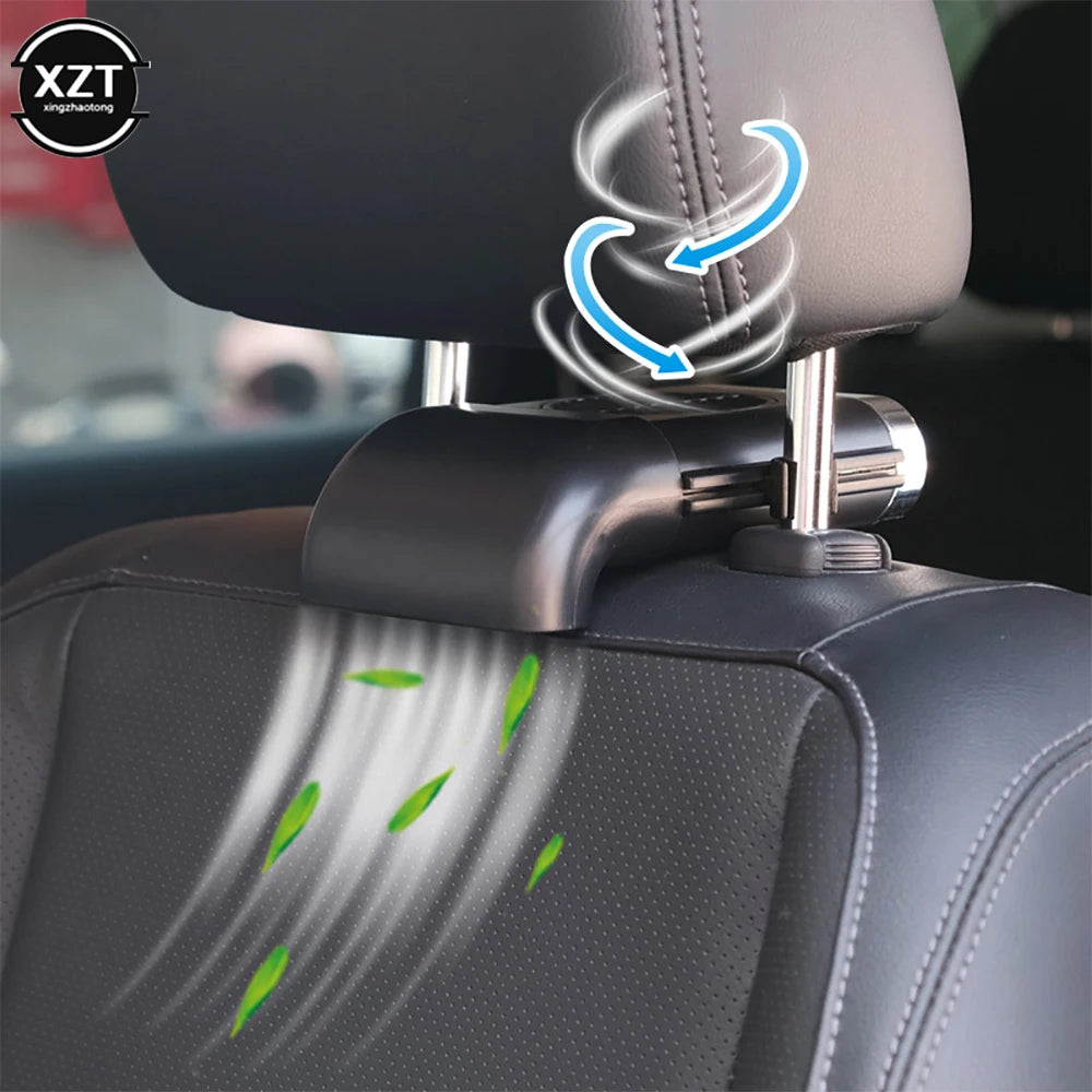 Car Fan Car Seat Back Mini USB Fan Foldable Silent Fan Three Grade Wind Speed Adjustable Car Cooler Fan Car Accessories