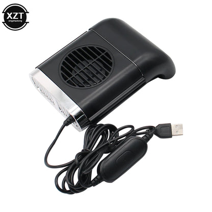 Car Fan Car Seat Back Mini USB Fan Foldable Silent Fan Three Grade Wind Speed Adjustable Car Cooler Fan Car Accessories